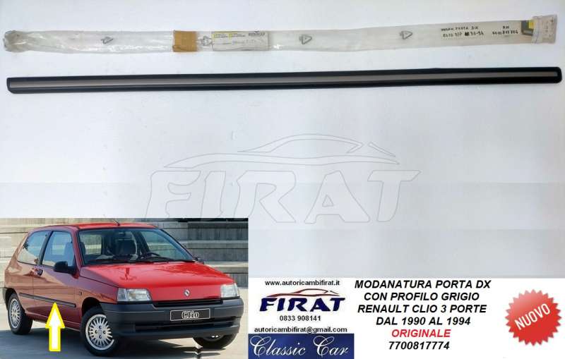 MODANATURA PORTA RENAULT CLIO 3P 90 - 94 ANT.DX (7700817774)